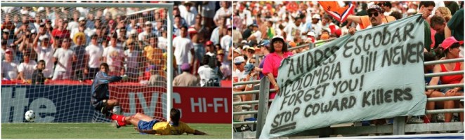 Escobar, Colombia, Own Goal, Escobar killed,World Cup History,
