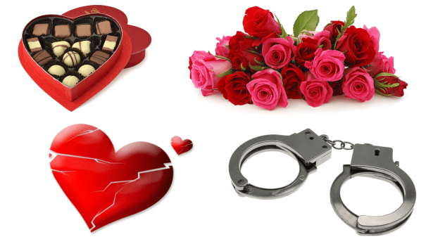 Chocolate, Roses, Heartbreak and Handcuffs: A Valentine's Day Story,Valentine's Day, Valentine's Day from hell, The worst valentines day, the worst valentines day gifts, cheating on valentines day, 
