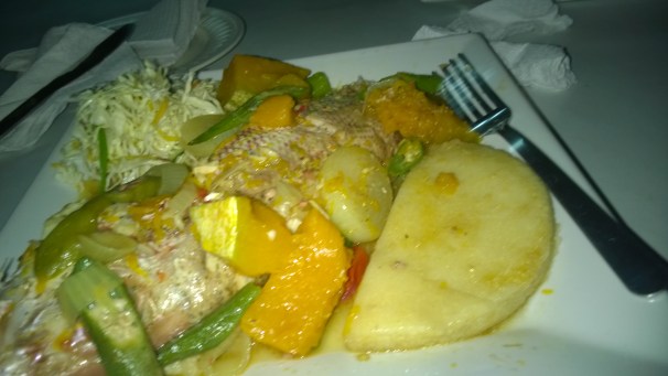Steam Fish - Gloria's - Port Royal Jamaica