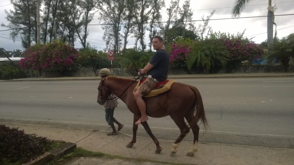 Tourist Horseback Riding - Runaway Bay, Jamaica.