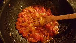 Aloo Gobi - Tomatoes and Onions Mixture