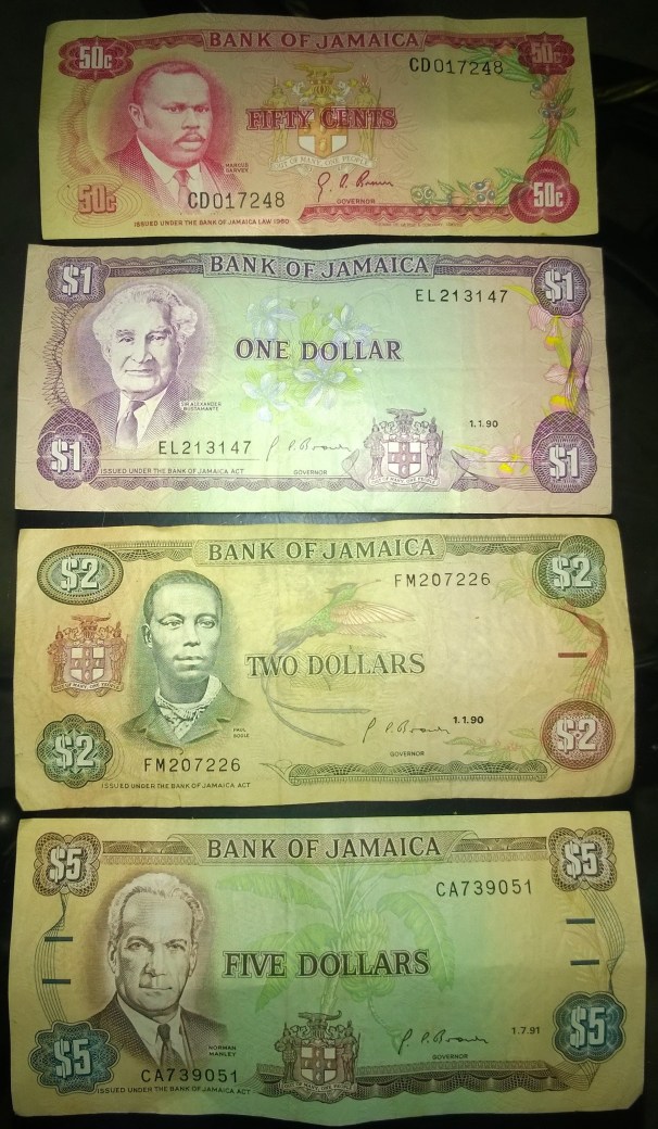 Rare Jamaican Bank Notes