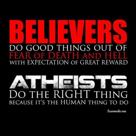 Atheists vs Believers