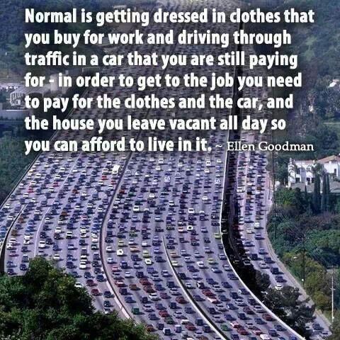 Normal life quote by Ellen Goodman