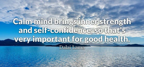 A Calm Mind Quote - Dalai Lama