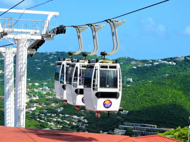 Skyride at Paradise Point, St. Thomas, US Virgin Islands.