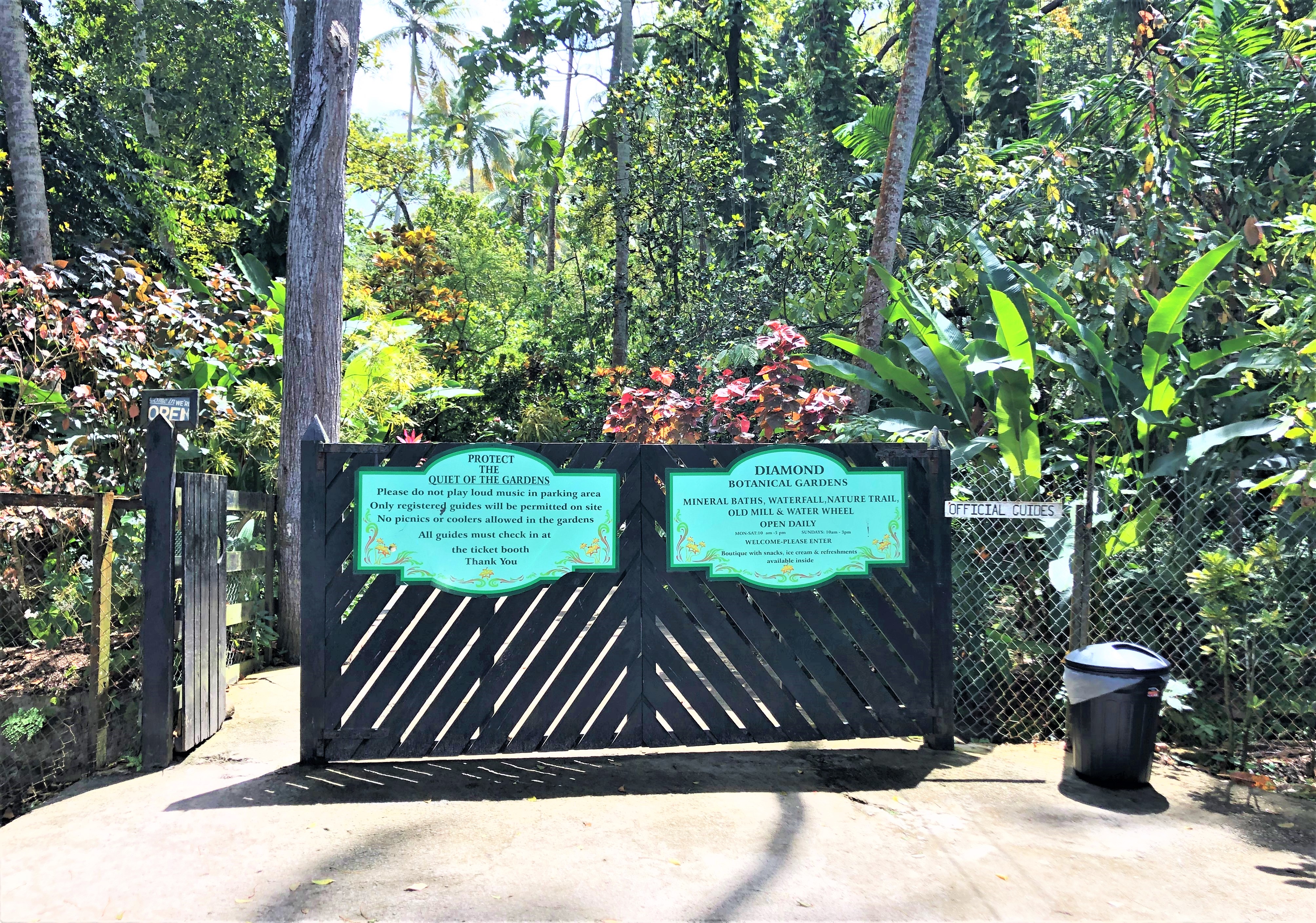 Diamond Botanical Gardens in St. Lucia
