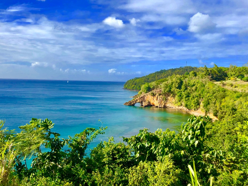 Marigot Bay, St. Lucia. The Natural Arch
