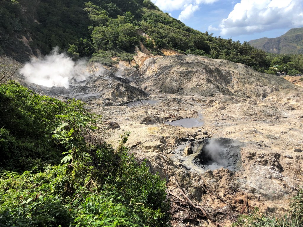 Sulphur Springs Volcano in St. Lucia.