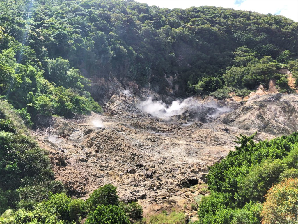 Sulphur Springs Volcano in St. Lucia.