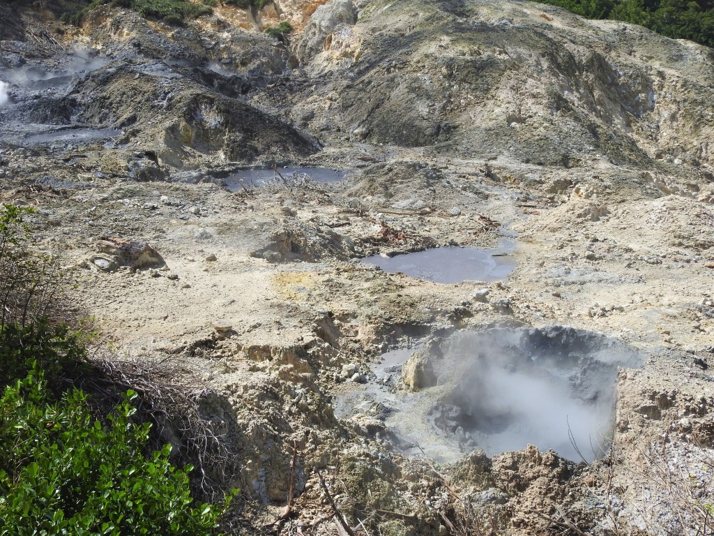Sulphur Springs Volcano in St. Lucia.
