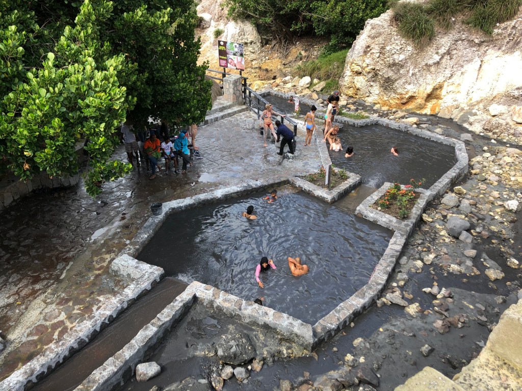 The Sulphur Springs Mud Bath in St. Lucia.
